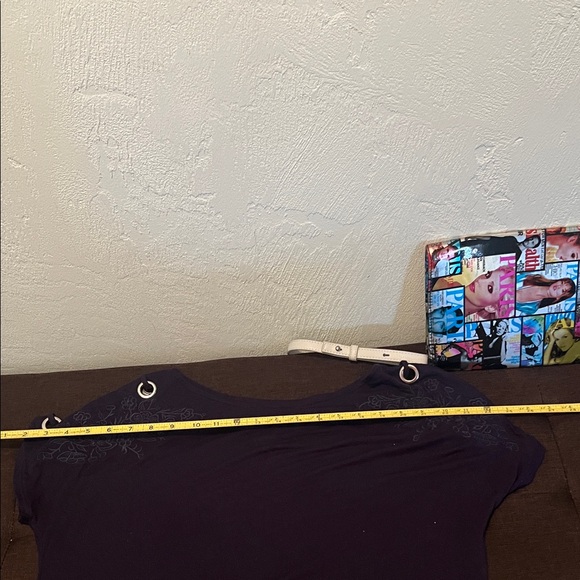 #1250+Cable & Gauge Black Grommet Short Sleeve Top - Picture 5 of 7